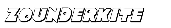Zounderkite font preview