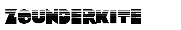 Zounderkite font preview