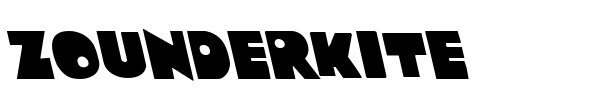 Zounderkite font preview