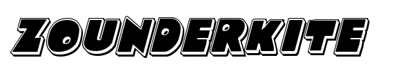 Zounderkite font preview