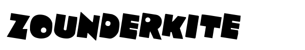 Zounderkite font preview