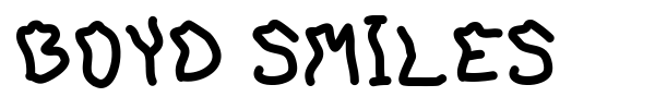 Boyd Smiles font preview