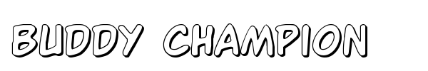 Buddy Champion font preview