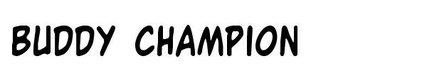 Buddy Champion font preview