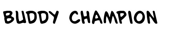 Buddy Champion font preview
