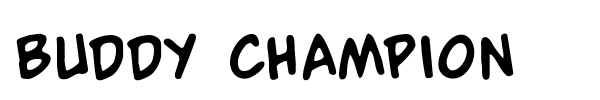 Buddy Champion font preview