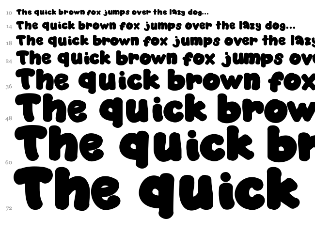 Marshy Kate font waterfall
