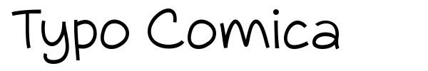 Typo Comica font preview