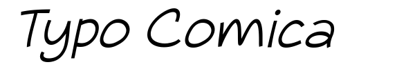 Typo Comica font preview