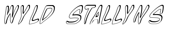 Wyld Stallyns font preview