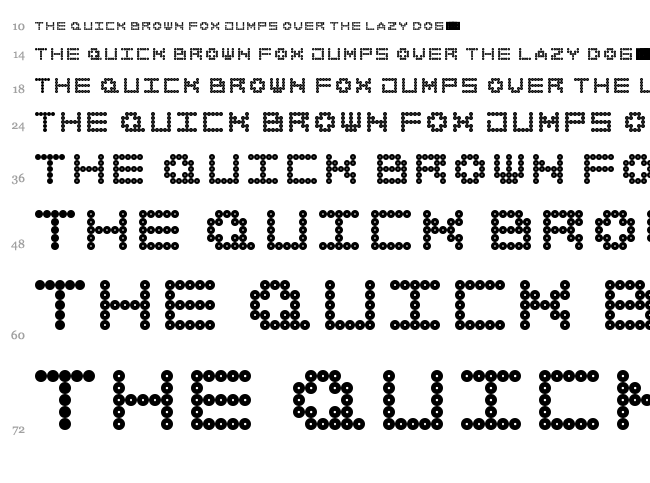 All Around font waterfall