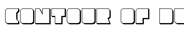 Contour of Duty font preview