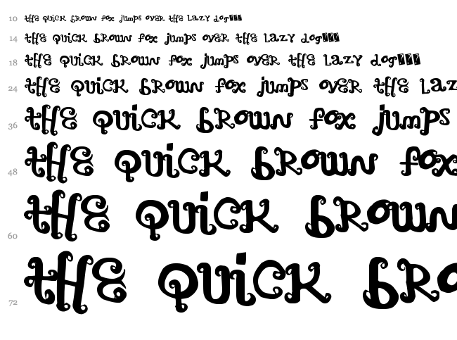 Art Times font waterfall