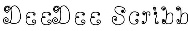 DeeDee Scribble fuente