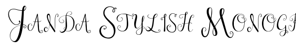 Janda Stylish Monogram fuente