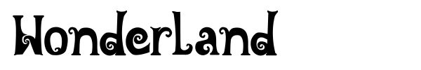 Wonderland font preview