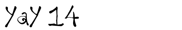 yay 14 font preview