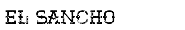 El Sancho font preview