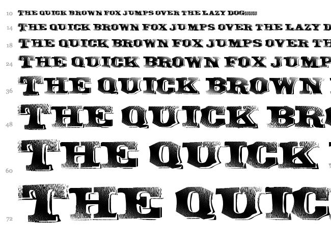 Great Band font waterfall