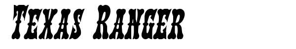 Texas Ranger font preview