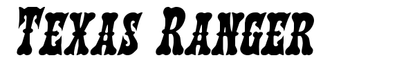 Texas Ranger font preview