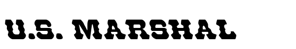 U.S. Marshal font preview