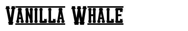 Vanilla Whale fuente