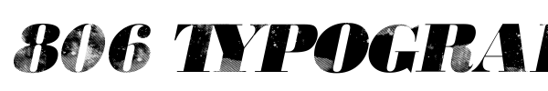 806 Typography fuente