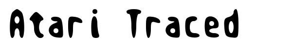 Atari Traced fuente