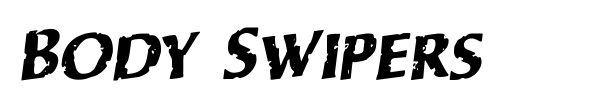 Body Swipers font preview