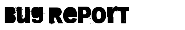 Bug Report fuente