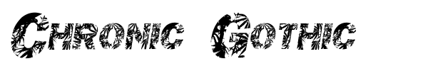 Chronic Gothic font preview