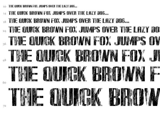 Downer font waterfall