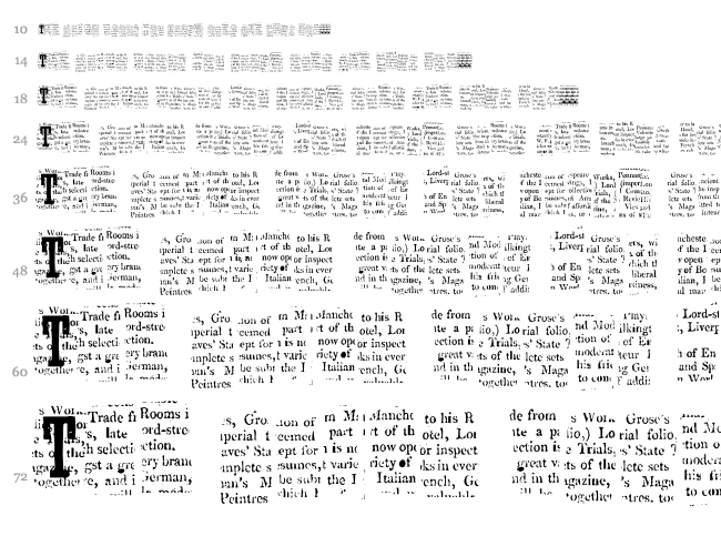 CF Nelson Old NewsPaper font waterfall