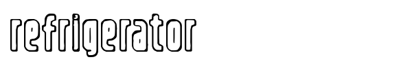 Refrigerator font preview