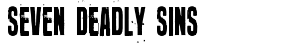 Seven deadly sins fuente