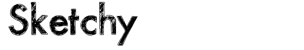 Sketchy font preview