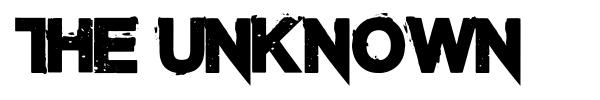 The Unknown font preview