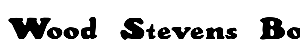 Wood Stevens Bold fuente