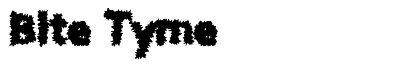 Bite Tyme font preview