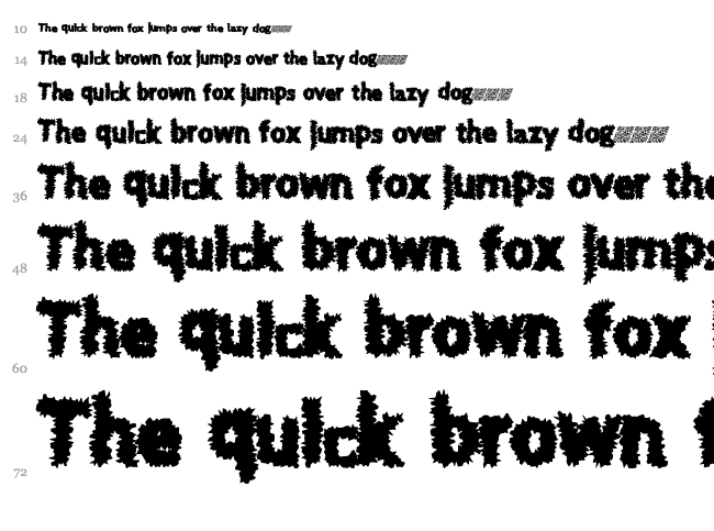 Bite Tyme font waterfall