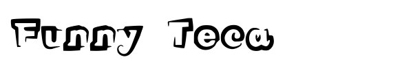 Funny Teca font preview