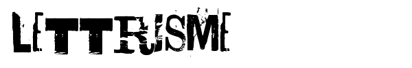 Lettrisme font preview