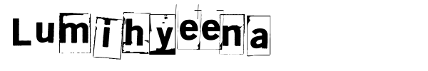 Lumihyeena font preview