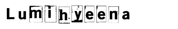 Lumihyeena font preview