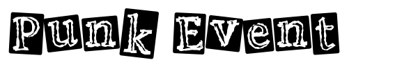 Punk Event font preview