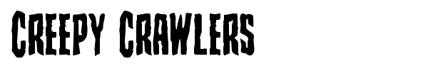 Creepy Crawlers font preview