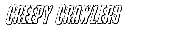 Creepy Crawlers font preview