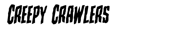 Creepy Crawlers font preview