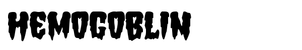 Hemogoblin font preview